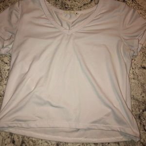 white crop tee. size small.